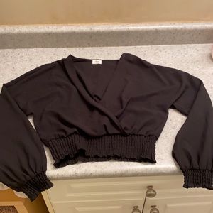 Wilfred Aritzia black blouse